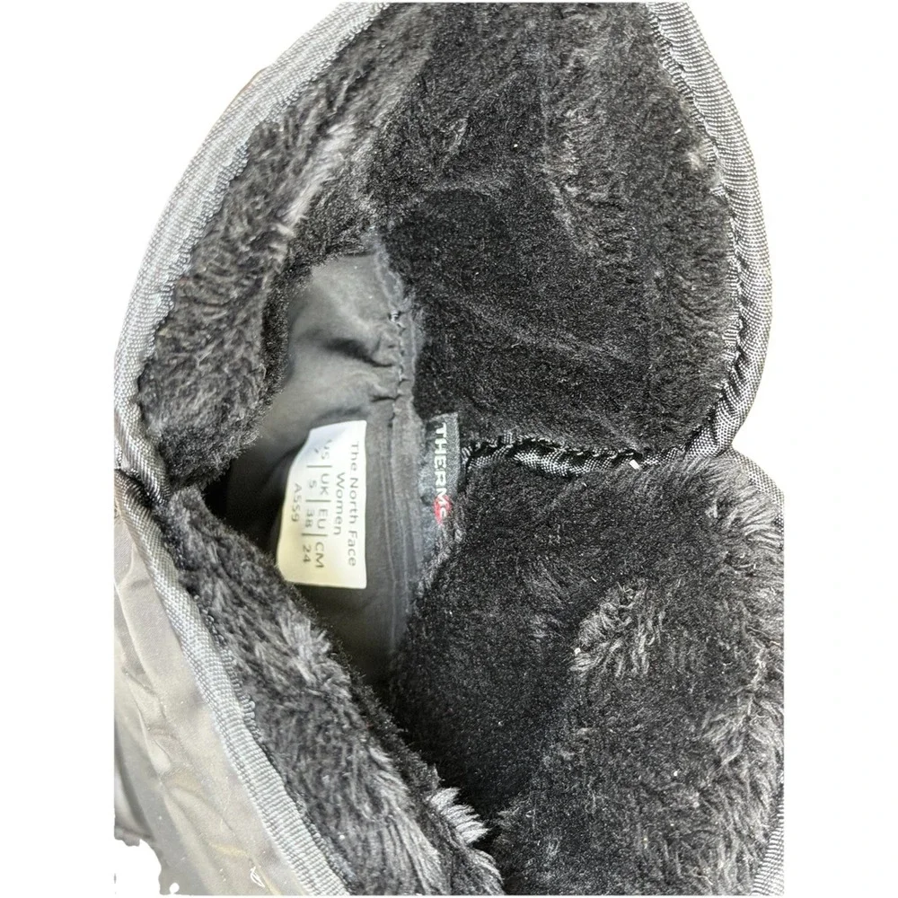The North Face Warm Fleece Lined Winter Boots Black Women's Size 7 No‎ Box